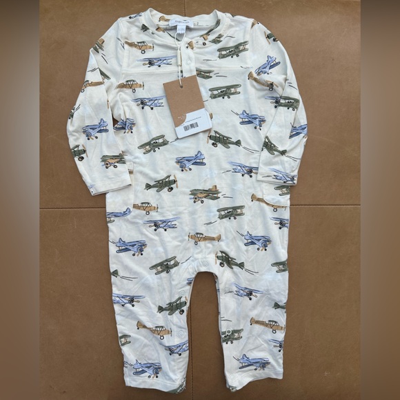 Angel Dear Viscose Bamboo Jumpsuit 6-12M NWT - Picture 5 of 5